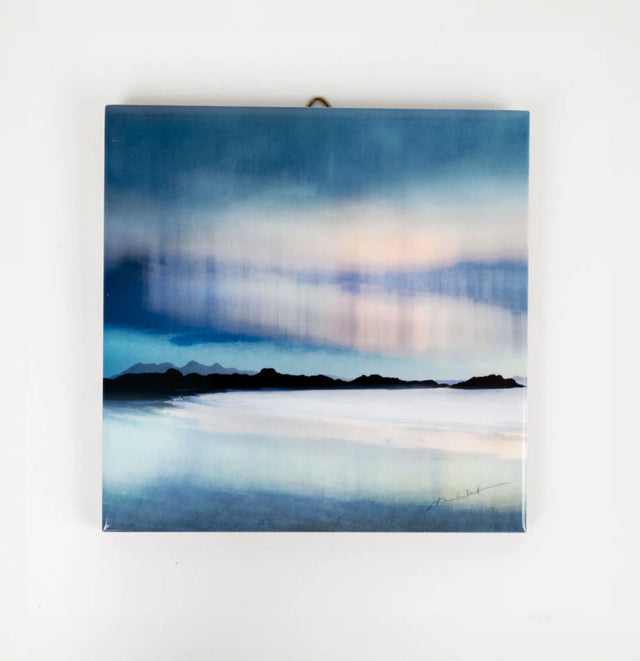 Cath Waters Arisaig Aurora Ceramic Tile Decoration