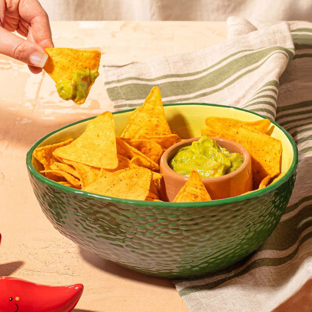 Sass & Belle Avocado Shaped Chip & Dip Bowl