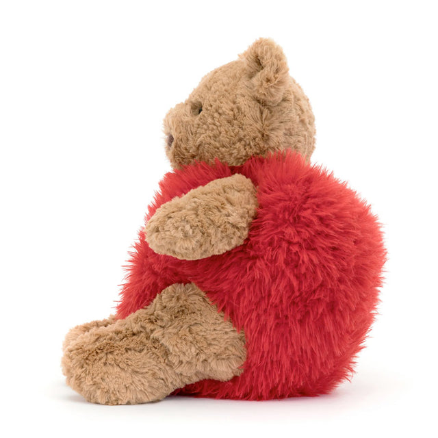 Jellycat Bartholomew Bear Heartthrob Side Facing