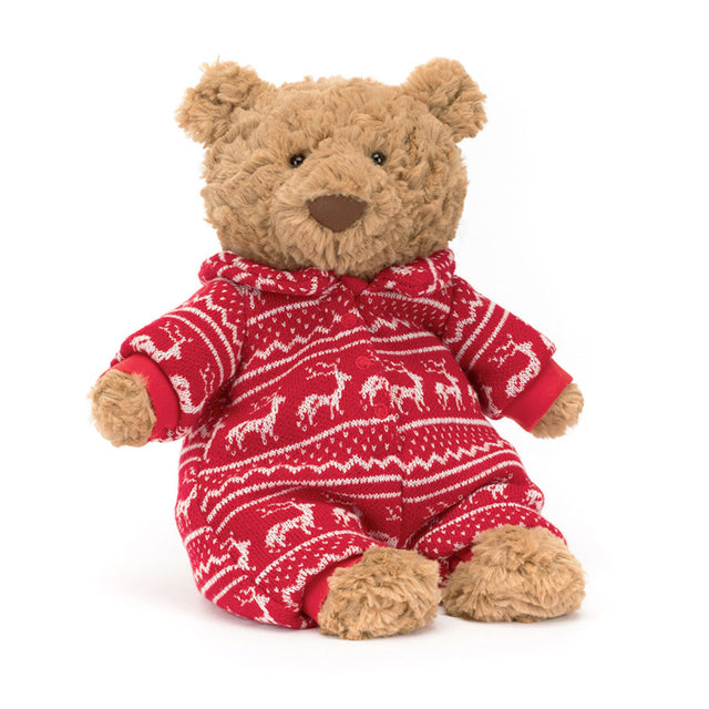 Jellycat Bartholomew Bear Winter Pyjamas