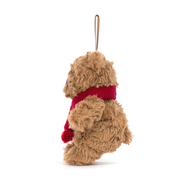 Jellycat Bartholomew Bear Decoration Side View