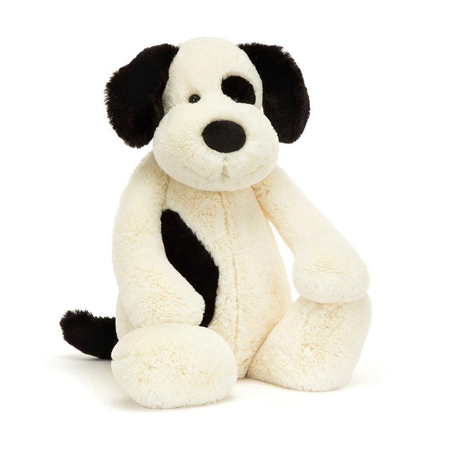 Bashful Black and Cream Puppy Huge Jellycat