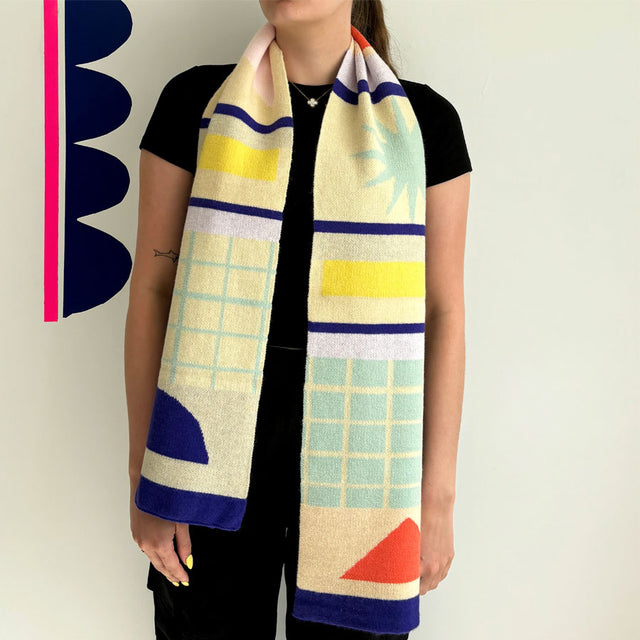 House of Disaster Bloc Abstract Scarf