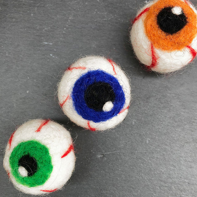 Blue Eyeball Felt Magnet