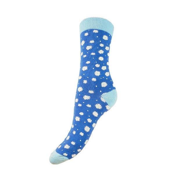 Blue Daisy Women's Bamboo Socks