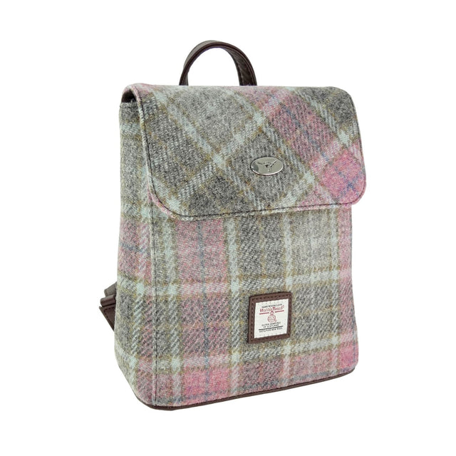 Soft Pink Buchanan Harris Tweed Tummel Mini Backpack