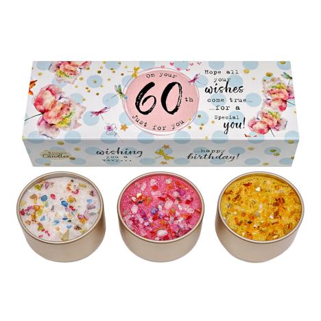 Three Lites: Just Because 60th Candles Set
