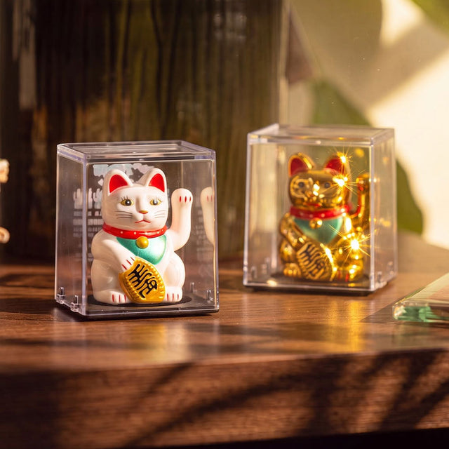 Maneki Neko Lucky Waving Cat Mini Solar Pal - Assorted Designs