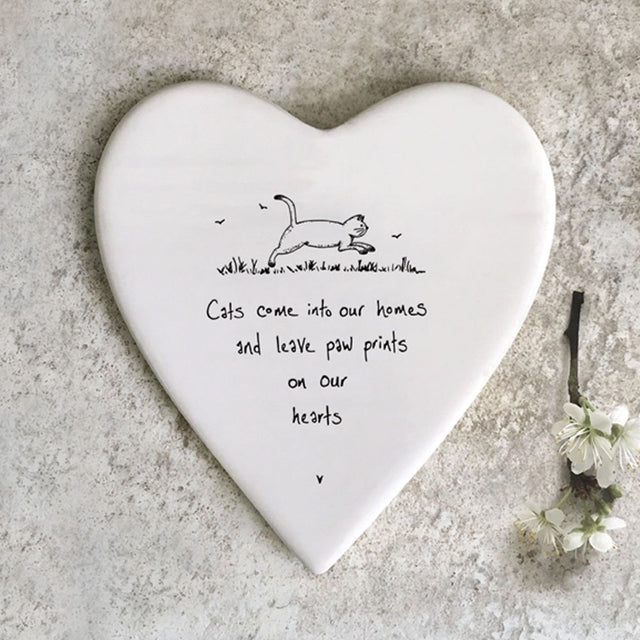 Cats Come into our Home Porcelain Coaster