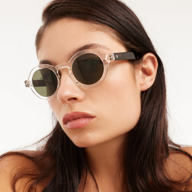 Barner Charles Crystal Green and Tortoise Shell Combi Sunglasses Model