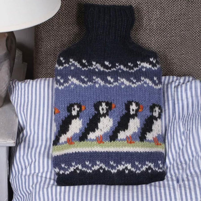 Circus of Puffins Hot Water Bottle Pachamama