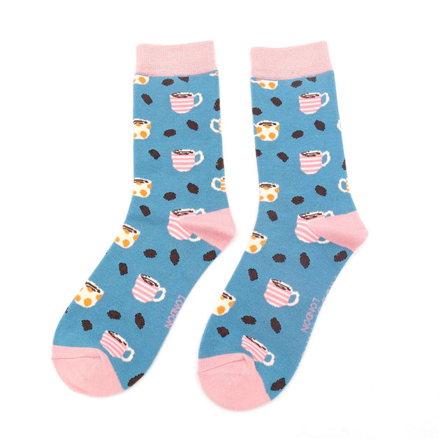 Denim Blue Coffee Shop Women's Socks