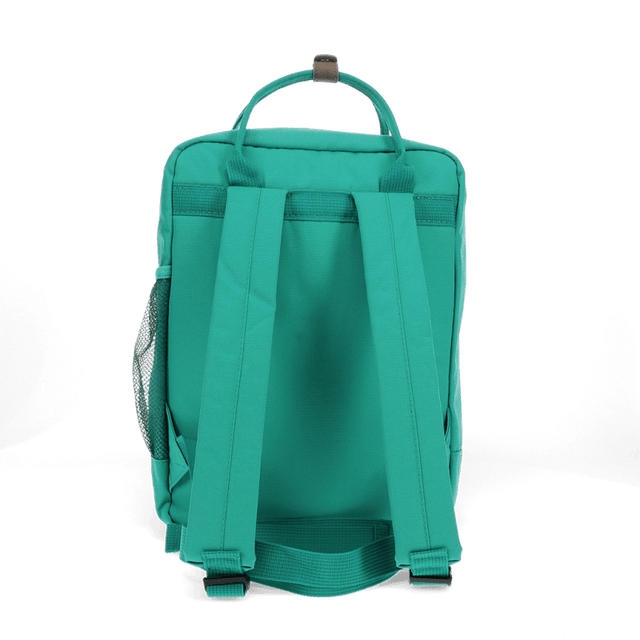 Green Compact Backpack Back Facing