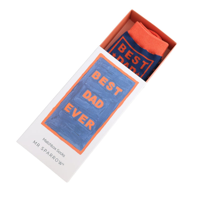 Best Dad Ever Men's Socks in Matchbox
