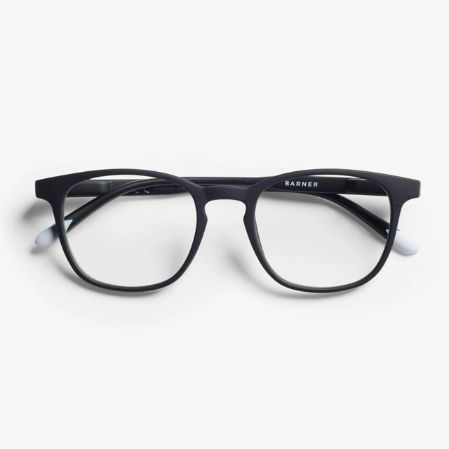 Barner Dalston Black Noir Reading Glasses - Strength 2 Front