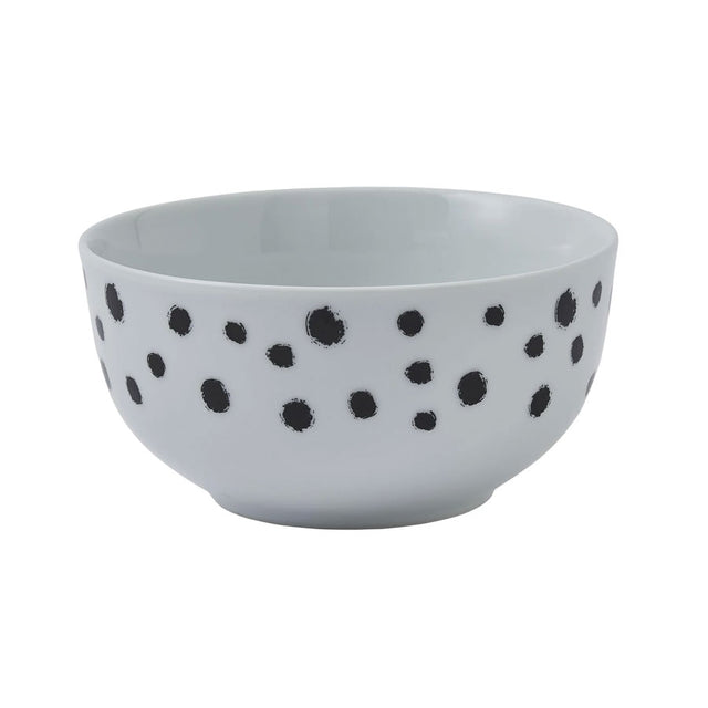 Dog Days Porcelain Bowl Dalmatian Print on Outside