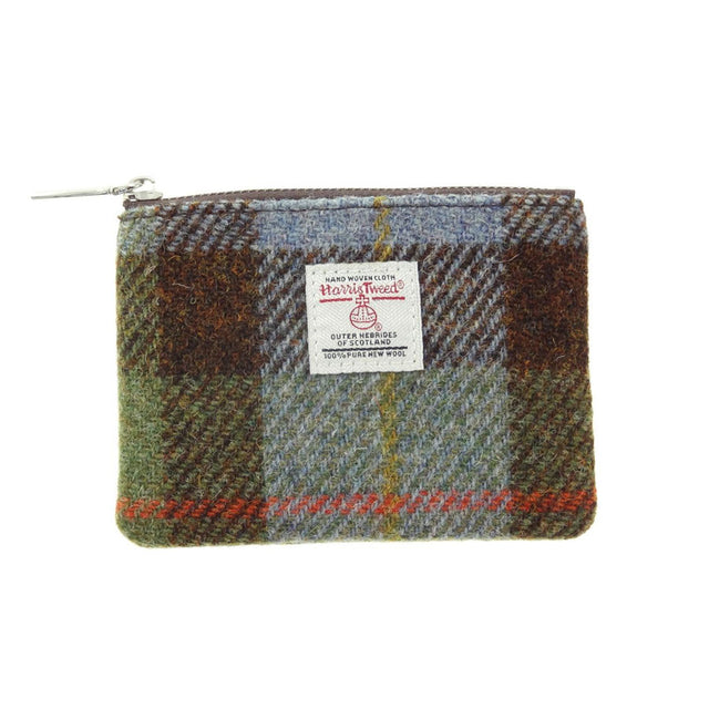 Harris Tweed Eriskay Zip Pouch in MacLeod Tartan