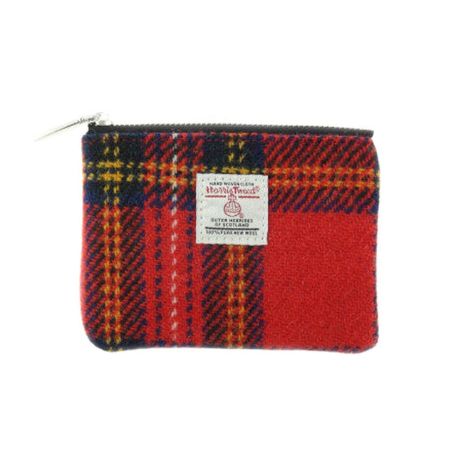 Harris Tweed Eriskay Zip Pouch in Royal Stewart Tartan