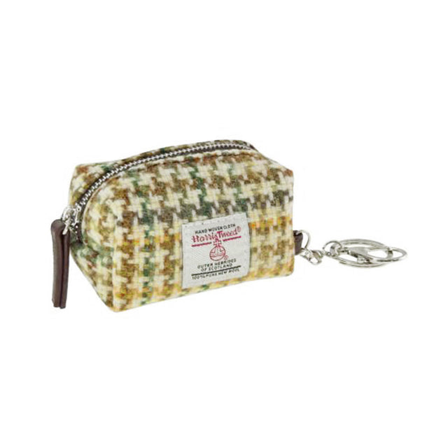 Harris Tweed  Dogtooth Fara Micro Bag in Yellow, Green & Brown