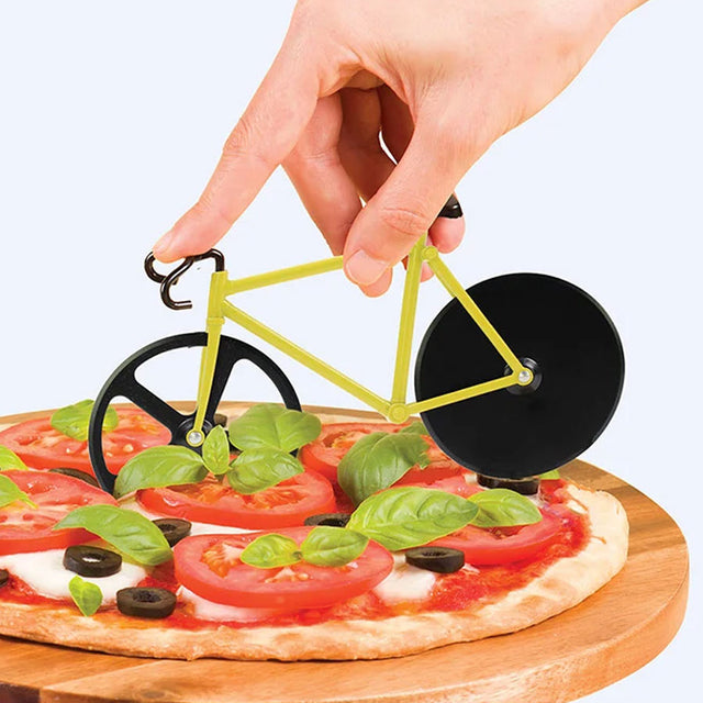 Fixie Bumblebee Bike Pizza Cutter Doiy