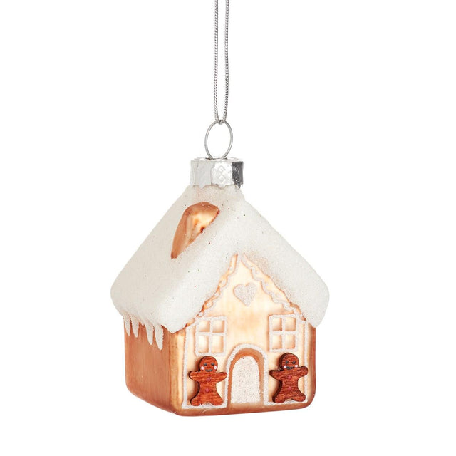 Gingerbread House Shaped Bauble Sass & Belle