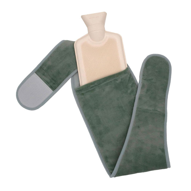 Green Tummy Warmer Hot Water Bottle Wrap