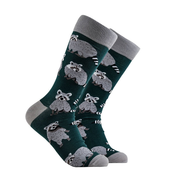 Soctopus Green Raccoon Women's Socks