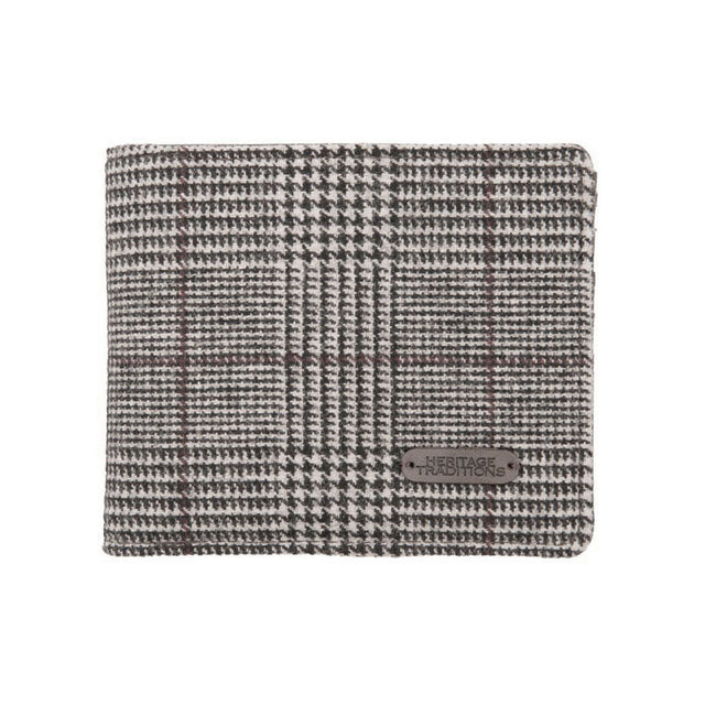 Prince of Wales Grey Tweed Wallet