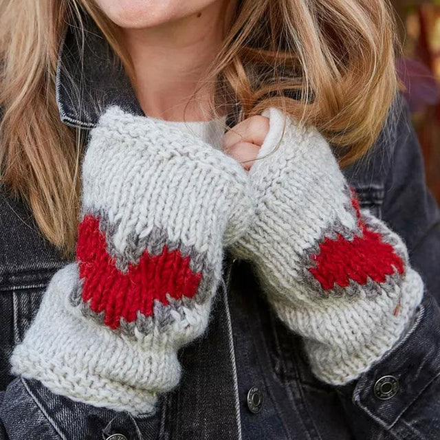 Grey Heart Handwarmers Pachamama