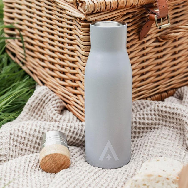 Grey Insulated Drinks Bottle