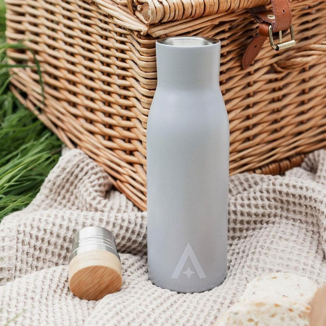 Grey Insulated Drinks Bottle