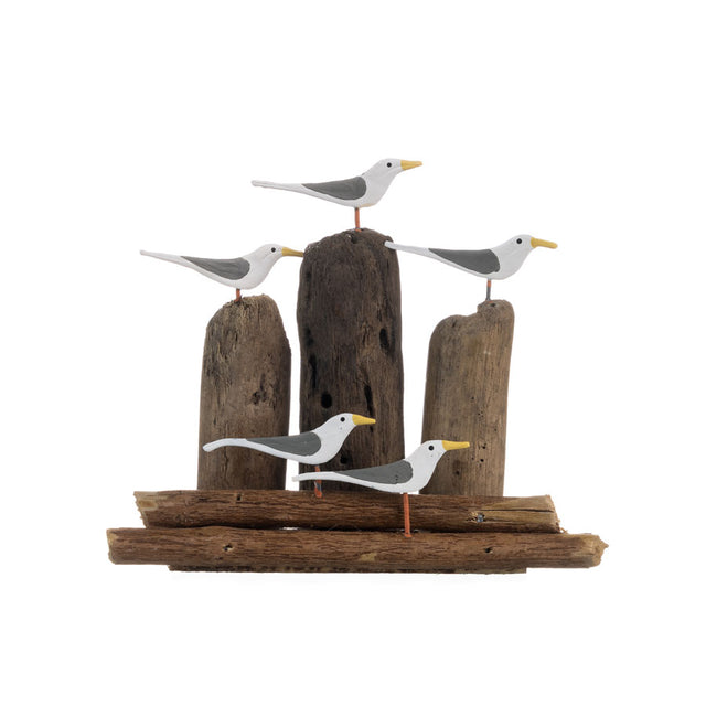 Gulls on Lookout Standing Decoration