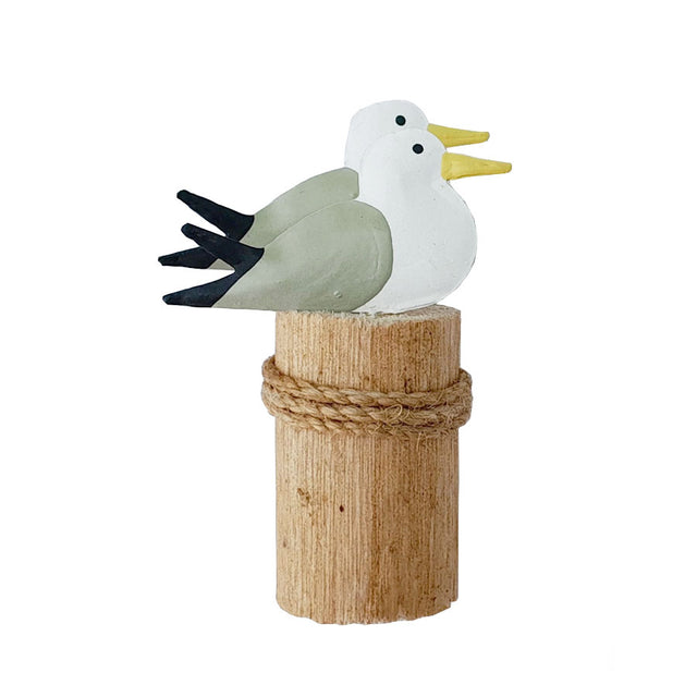 Herring Gulls On Groyne Mini Decoration