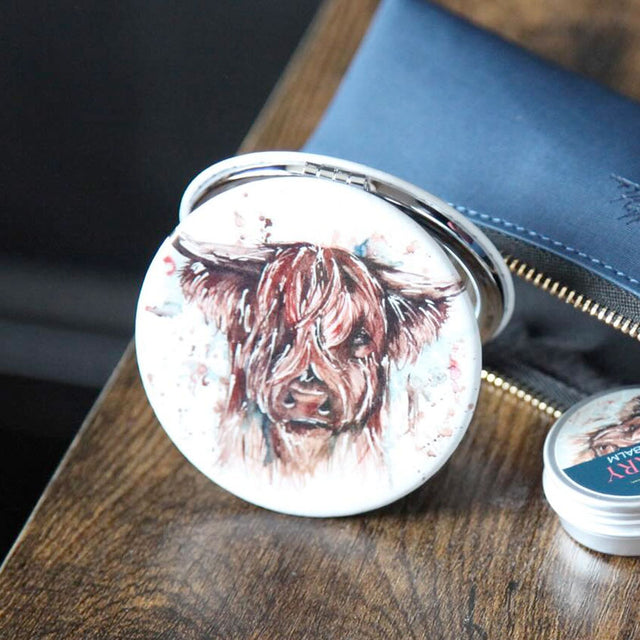 The Hebrides Highland Cow Compact Mirror