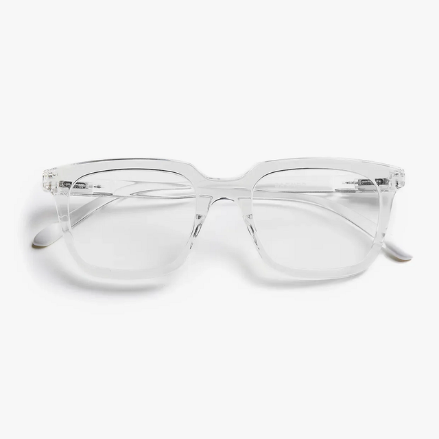 Barner Holly Glossy Clear Crystal Reading Glasses - Strength 1.5 Front
