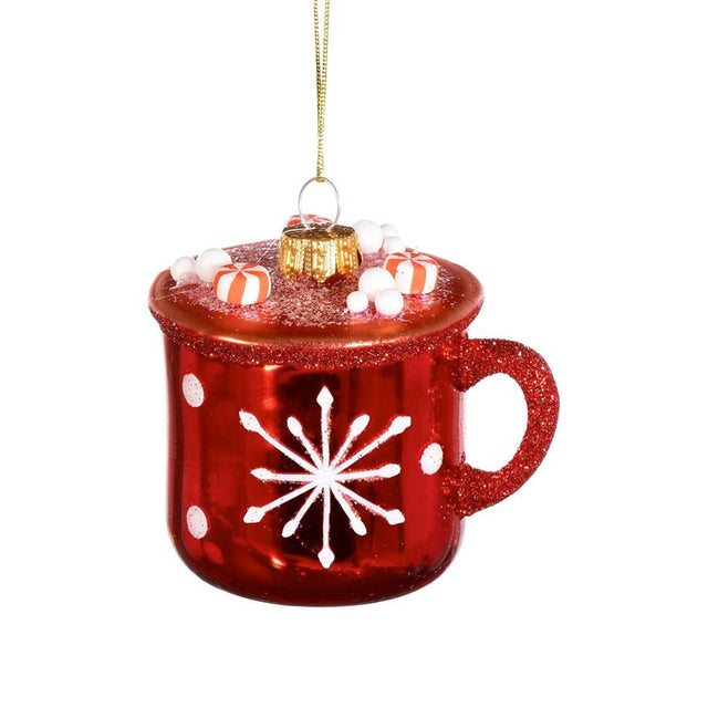 Hot Chocolate Mug Shaped Bauble Sass & Belle