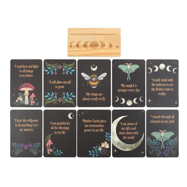 Illustrated Affirmation Cards with Wooden Stand 2