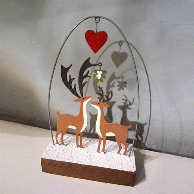 Kiss me Deer Standing Decoration