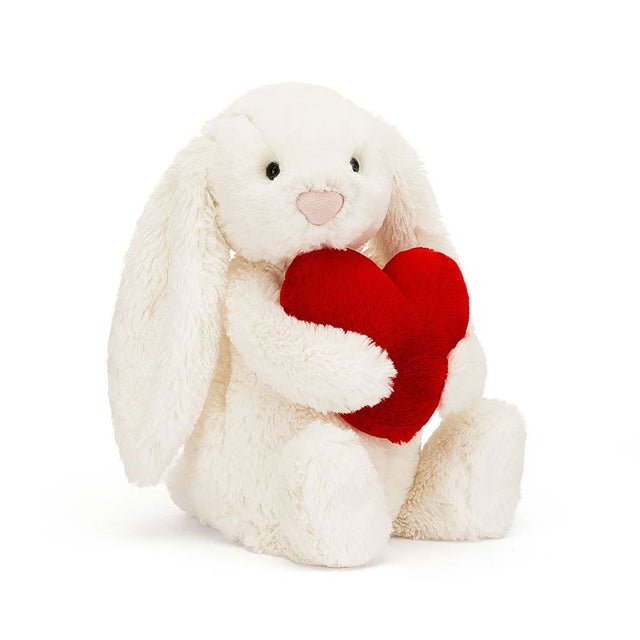 Medium Bashful Red Love Heart Bunny Soft Toy