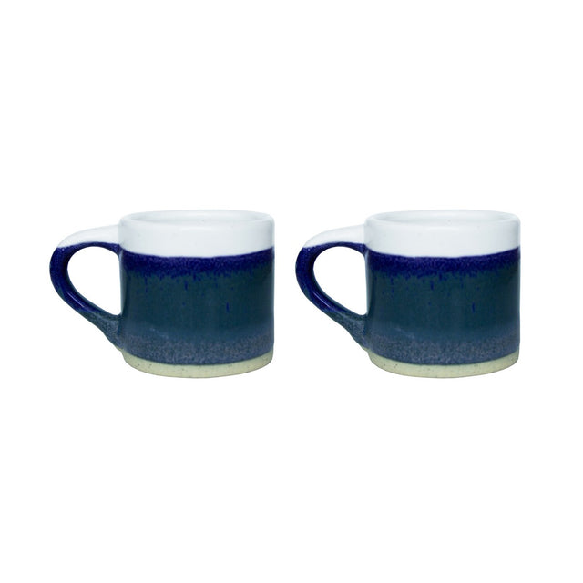Blue Marlowe Espresso Mugs Set