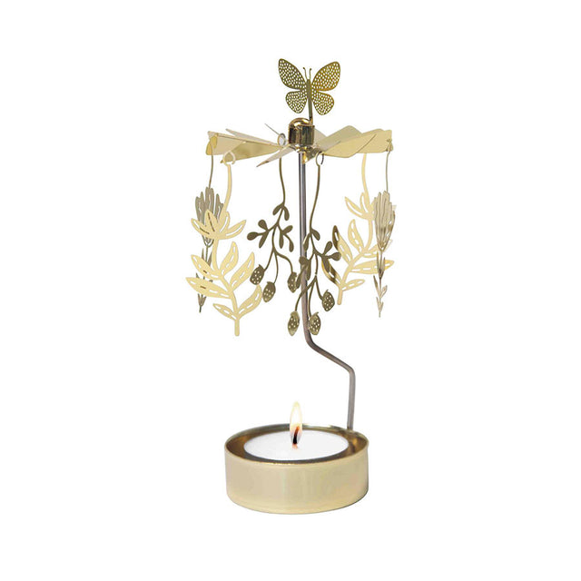 Gold Meadow Flowers Tea Light Rotary