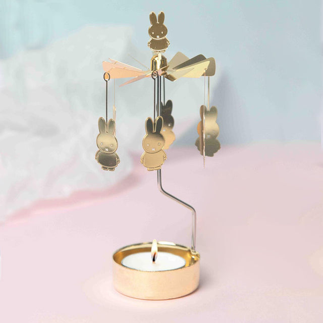Gold Miffy Tea Light Rotary