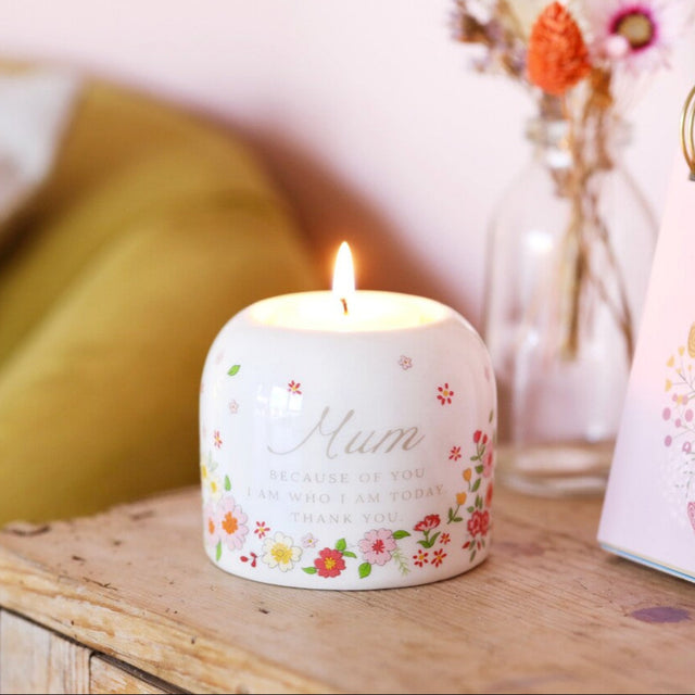 Mum Meaningful Word Candle Holder