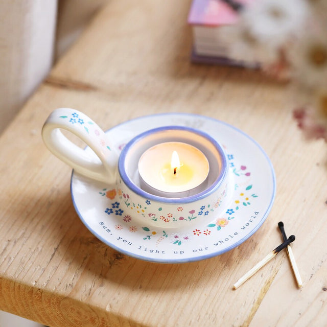 Lisa Angel Mum Meaningful Word Handled Tealight Holder