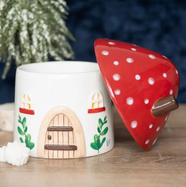 Mushroom House Oil Burner and Wax Warmer