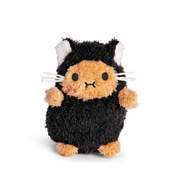 Noodoll Black Kitty Ricespud Mini Sitting Plush Toy