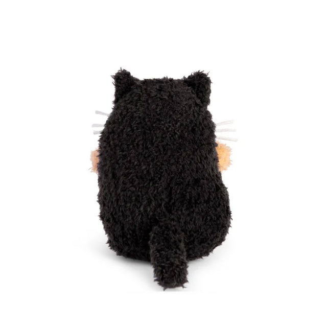 Noodoll Black Kitty Ricespud Mini Sitting Plush Toy Back Facing