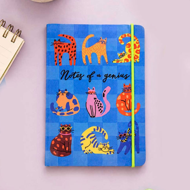 Notes of a Genius Cats Notebook
