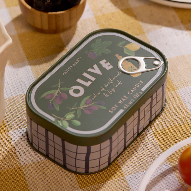 Olive Tin Candle