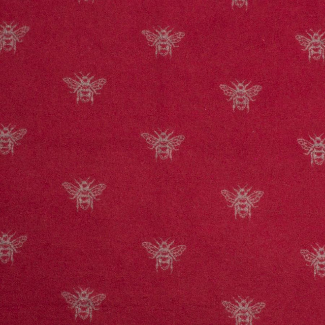 Oxblood Busy Bee Print Soft Jacquard Scarf